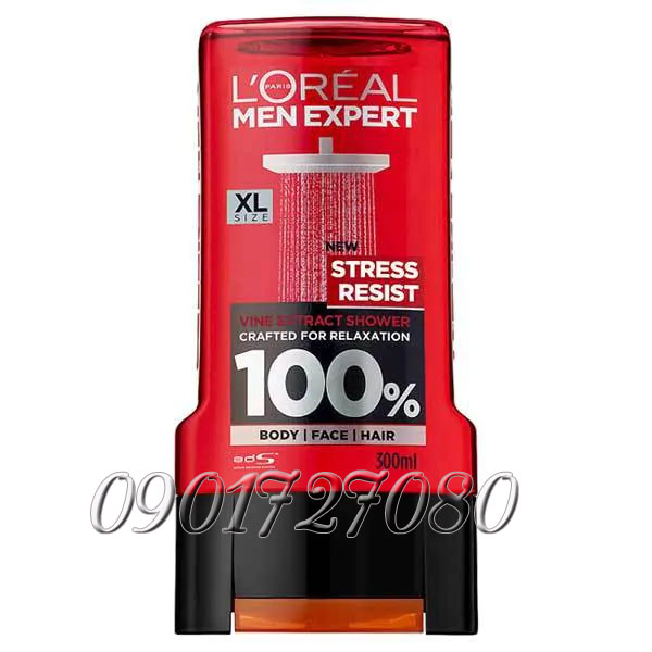 Sữa tắm L’Oreal Stress Resist (3in1) - Pháp